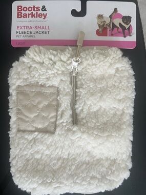 Boots & Barkley Extra-Small Cream Fleece Jacket